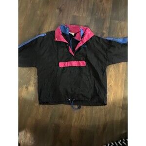 Pink, Black, and Blue Reebok Unisex Jacket Size L
